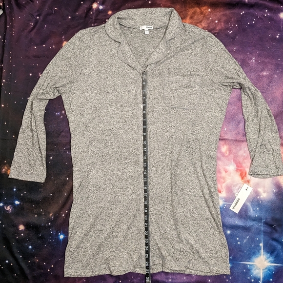 🐨 Gray Mineral Black Sonoma Cardigan Robe Size Large NWT - Picture 5 of 6